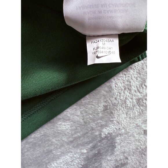 Nike Dri-FIT Quarter Zip Pullover Mens Medium Green White Long Sleeve FJ9549-341 - Picture 7 of 13